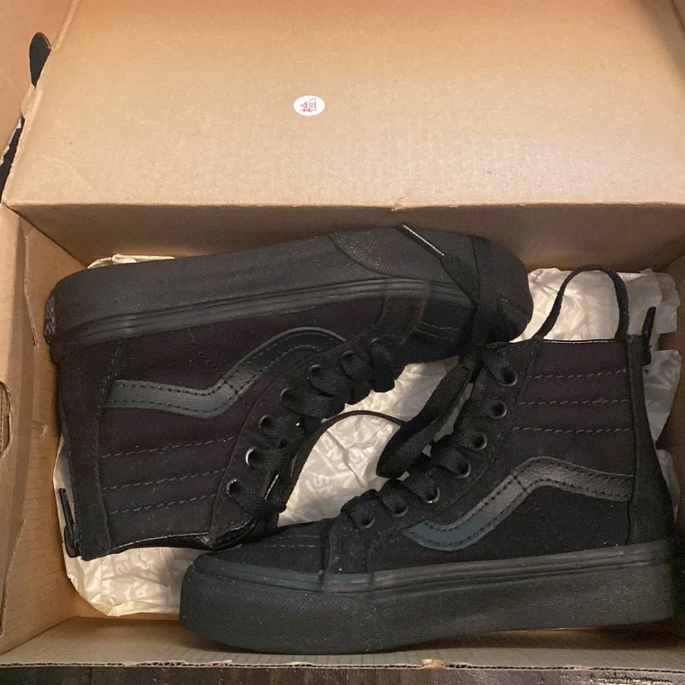 VANS SK8-Hi Zip black canvas size 12.5_8